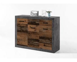 Kommode "Bert" ca. 117x90x37 cm, 3-türig, 4 Schubladen