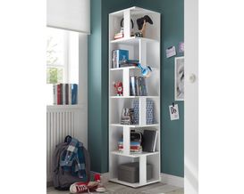 Eckregal  "Birte" weiß