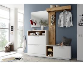 Kompaktgarderobe "Frank", ca. 177x195 cm, Absatz Wildeiche