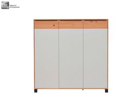 Interliving 6005 Schuhkommode Eiche bianco teilmassiv, grau