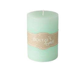 Kerze, grün, ca. 10 cm hoch