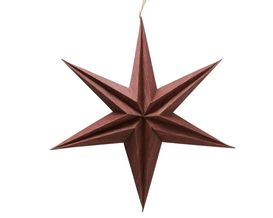 Stern "Kassia", braun, Durchmesser ca. 30 cm