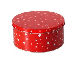 Dose "Sterny", rot, ca. 13,5 cm