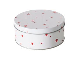 Dose "Sterny", weiß, ca. 13,5 cm