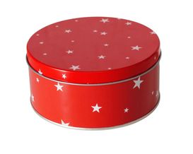 Dose "Sterny", rot, ca. 20 cm