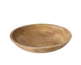Schale "Michel" aus Mangoholz, rund, ca. 7 cm hoch