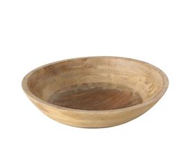 Schale "Michel" aus Mangoholz, rund, ca. 10 cm hoch