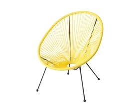 Relax-Sessel Lounge Retro Sessel "Eddy" gelb