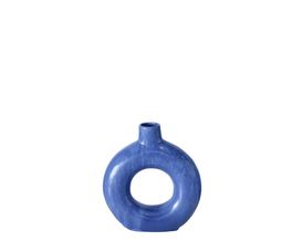 Vase "Peruya", blau, aus Steingut