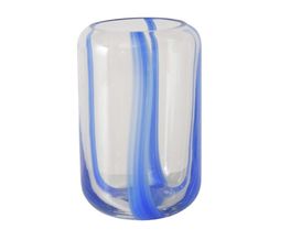Roomio Vase "Azul", durchsichtig/blau, ca. 20 cm