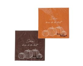 Servietten mit Gemüse-Aufdruck