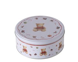 Dose "Bailey", rund, ca. 18 cm Durchmesser