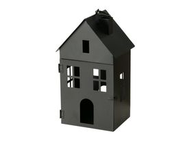 Laterne in Hausform "Alesund", Eisen, ca. 24 cm