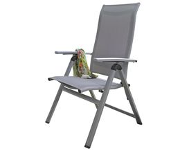 Multipositionssessel "Widoo" mit verstellbarer Rückenlehne, silber