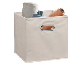 Aufbewahrungsbox aus Vlies, ca. 28x28 cm, beige