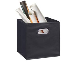 Aufbewahrungsbox aus Vlies, ca. 32x32 cm, schwarz