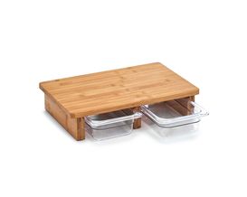 Schneidebrett mit 2 Auffangschalen