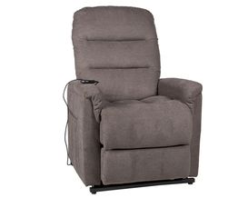 Fernsehsessel XXL "Damian" leger, graubraun mit Aufstehhilfe, belastbar bis 150 kg