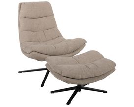 Relaxsessel, leger, "Dimana" mit Hocker