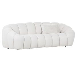 Megasofa "Guben", Bubble-Optik, Bouclé-Stoff, leger