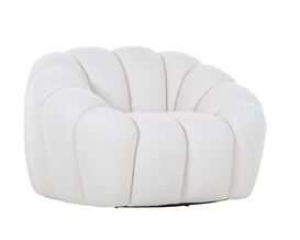 Drehsessel "Guben", Bubble-Optik, Bouclé-Stoff, leger