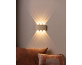 LED-Wandleuchte "Carlo", sandfarben