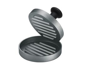Burger-Presse aus grauem, beschichteten Aluminiumguss
