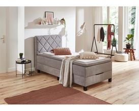 Boxspringbett "Sinsheim" inkl. Topper und Bettkasten
