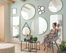 Rahmenspiegel "Mandal" ca. 80x180 cm