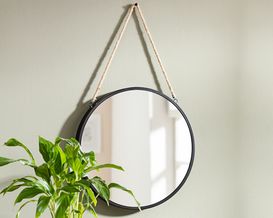 Metallspiegel "Mayen" mit Seil