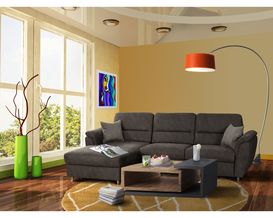 Wohnlandschaft, leger "Matze", 3-Sitzer mit Ottomane und Relaxfunktion