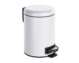 Treteimer "Leman" weiß, 3 Liter