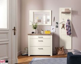 Garderobenkombination Set One by Musterring "York" weiß/Eiche