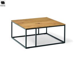 Couchtisch "Nela" Musterring Asteiche Massiv/schwarz