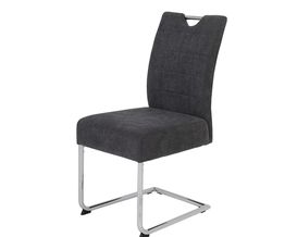 Schwingstuhl "Harper" in Anthrazit, mit Griff