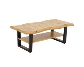 Couchtisch "Henrike", Wildeiche, mit Baumkanten-Optik