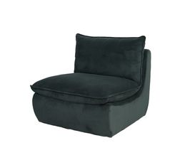 Loungesessel "Hemke", Cord, grün