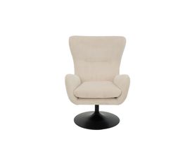 Sessel "Heddy", drehbar, Cord, beige
