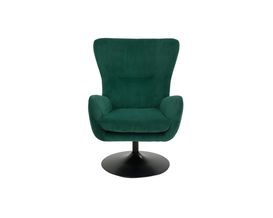 Sessel "Heddy", drehbar, Cord, grün