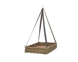 Dekotablett mit Lederanhänger