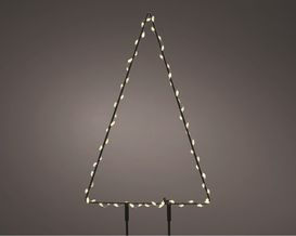 Micro-LED-Gartenstecker "Baum", ca. 77 cm, schwarz