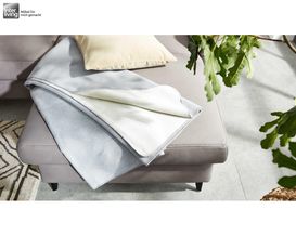 Interliving Wendedecke Serie 9103 in Blau/Hellblau, ca. 150x200 cm