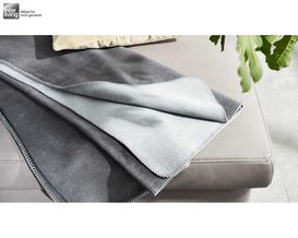 Interliving Wendedecke Serie 9103 in Dunkelgrau/Hellblau, ca. 150x200 cm