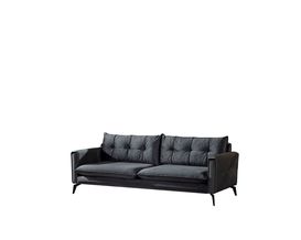 3er-Sofa, leger, "Samuel" inkl. Zier- und Rückenkissen