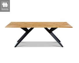 Musterring Esstisch "Tamina", Charaktereiche, schwarzes Eisengestell