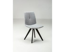 Polsterstuhl "Starzach 2" silbergrau