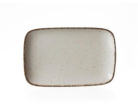 Servierplatte "Casa", ca. 24x15,5 cm, creme