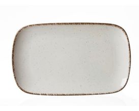Servierplatte "Casa", ca. 33x20 cm, creme