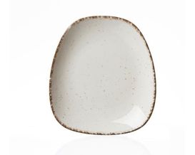 Teller "Casa", oval, ca. 19x16,5 cm, creme