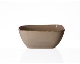 Schale "Casa", eckig, ca. 22 cm, grau